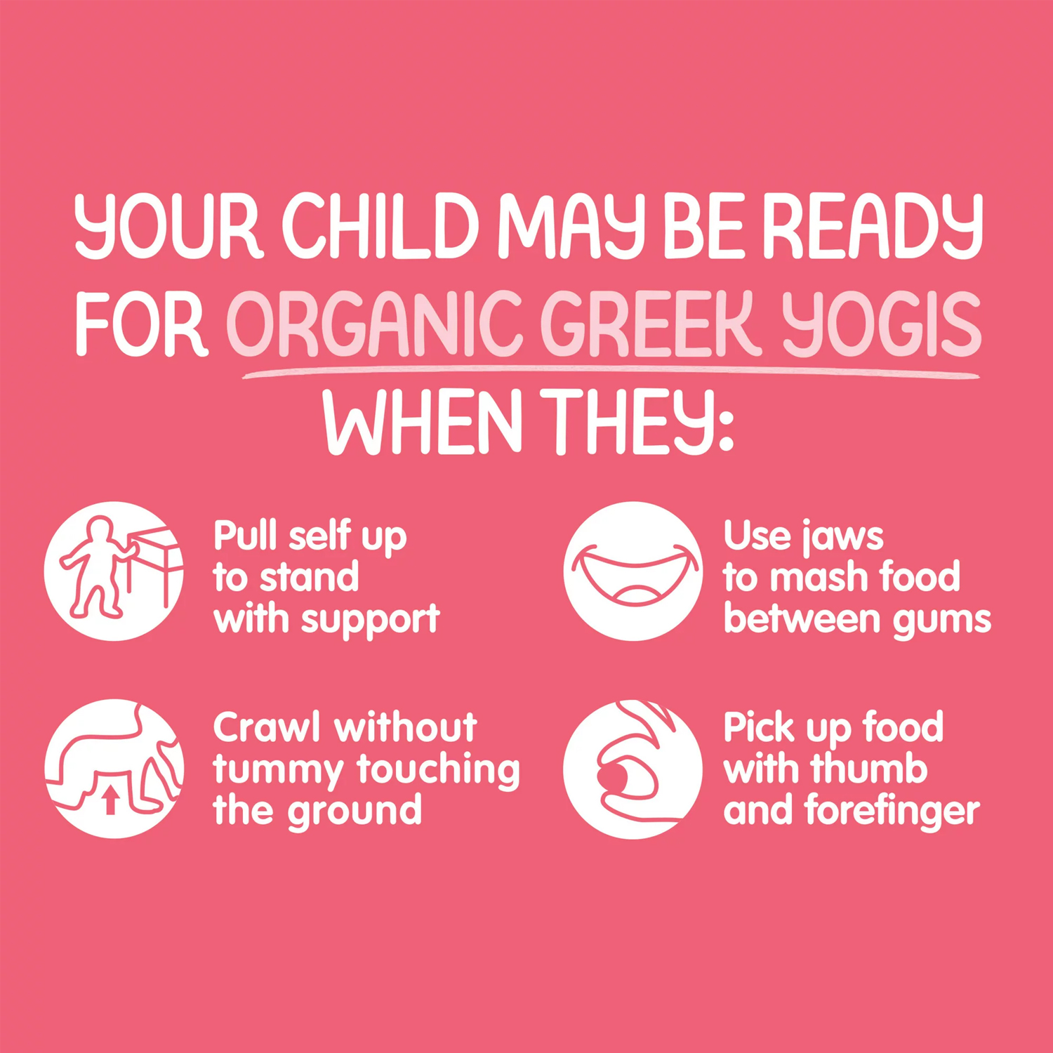 Happy Baby Organics Greek Yogis, Strawberry Banana & Greek Yogurt Organic Freeze-Dried Baby Snack, 1 oz Bag (Pack of 8) - Image 2